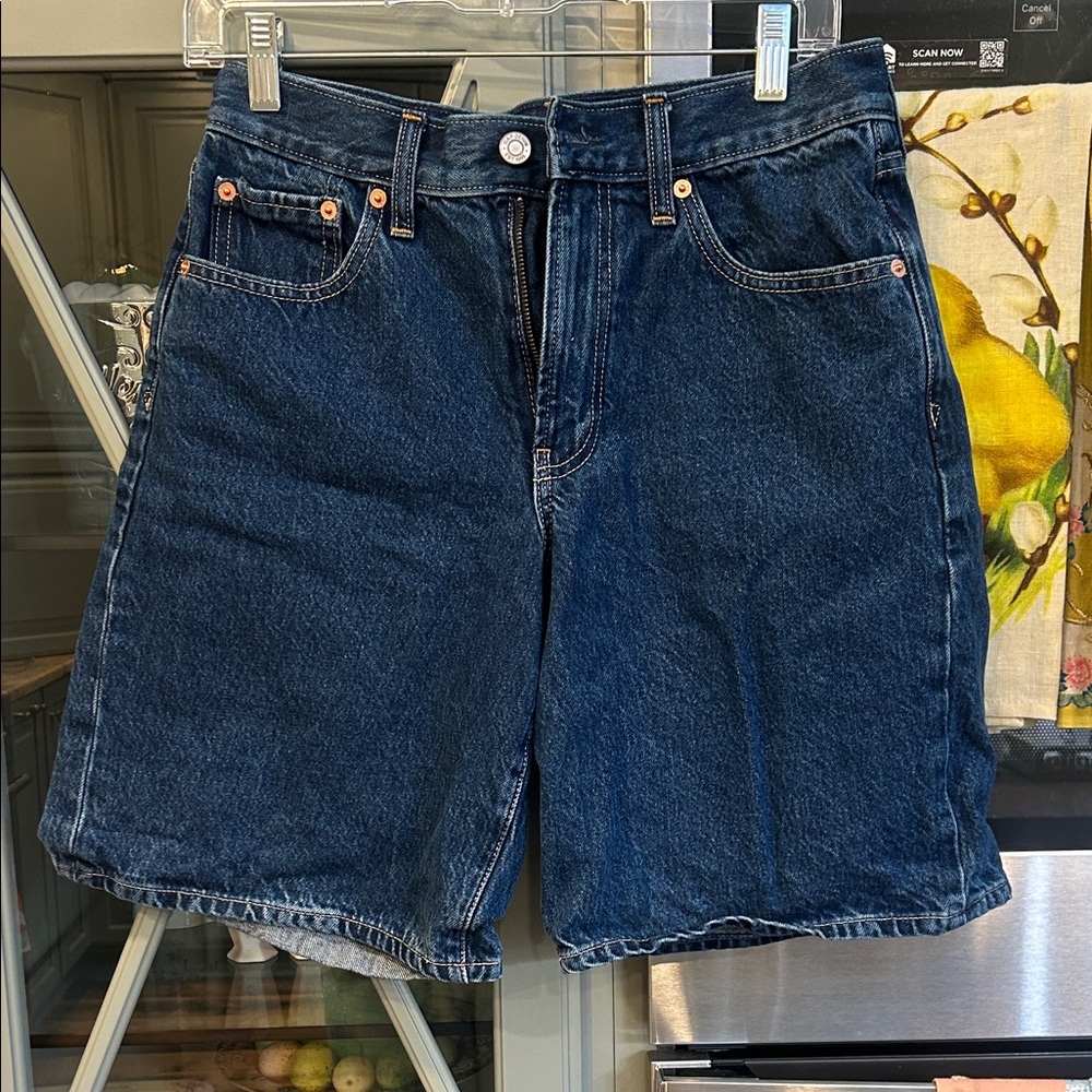 GAP Women's Dark Blue Denim Shorts 2P